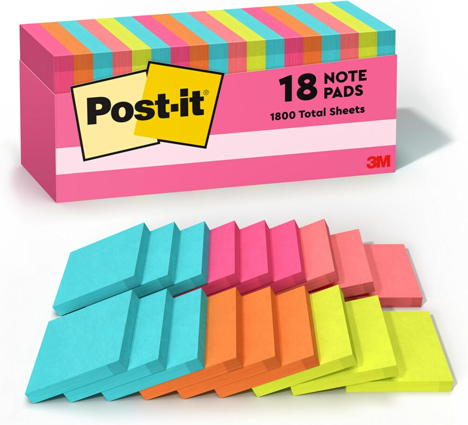 Post-It Notes 76X76Mm Cape Town Collection Cabinet Pack 654-18CTCP (Pack of 18) image number 2