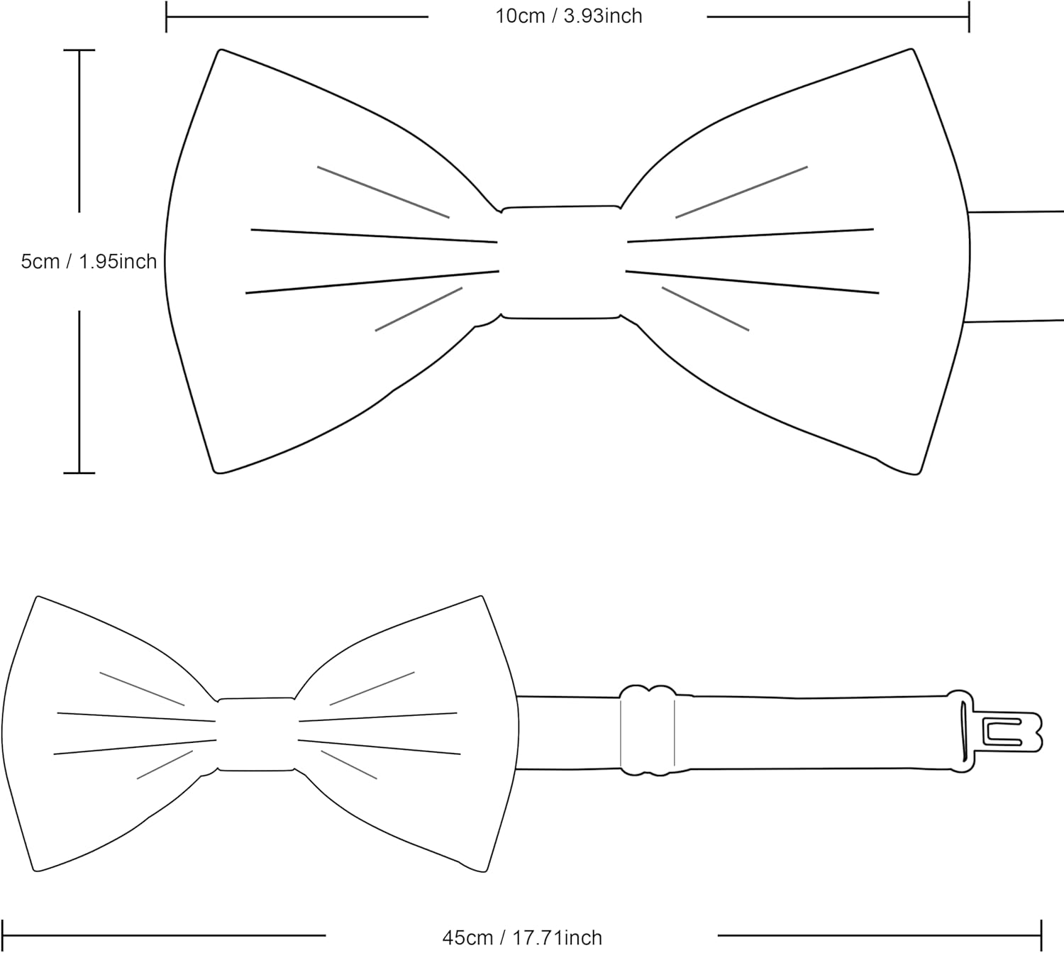 Branduce Bow Ties for Boys Pre Tied Toddler Bow Tie Adjustable Kids Bowties for Wedding Party - Baby Blue image number 7