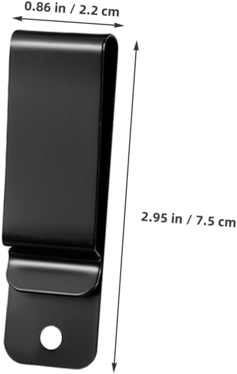 BESPORTBLE Reusable Belt Clip Metal Spring Clip for Keys Phone Wallet Stylish Sling Strap Outdoor Gear Holder Men Daily Use 12Pcs