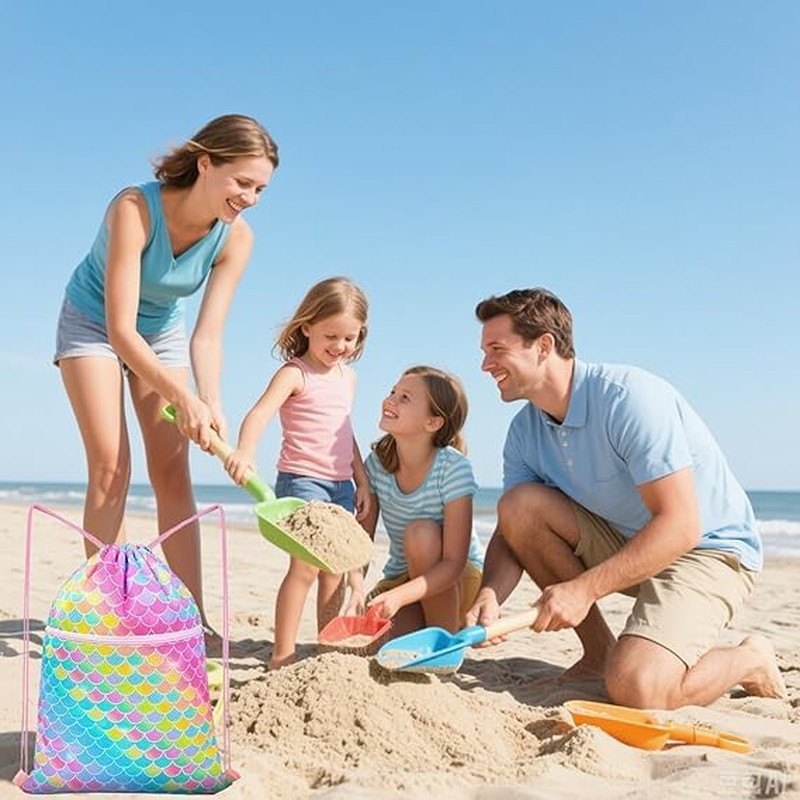 Drawstring Backpack - Drawstring Bags for Kids Swim Bag for Beach image number 3