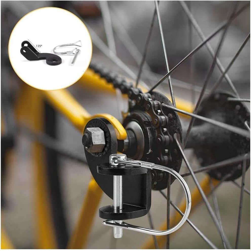 Bike Trailer Hitch, Bicycle Stainless Steel 12Mm-Hitch Coupler Black&White image number 5