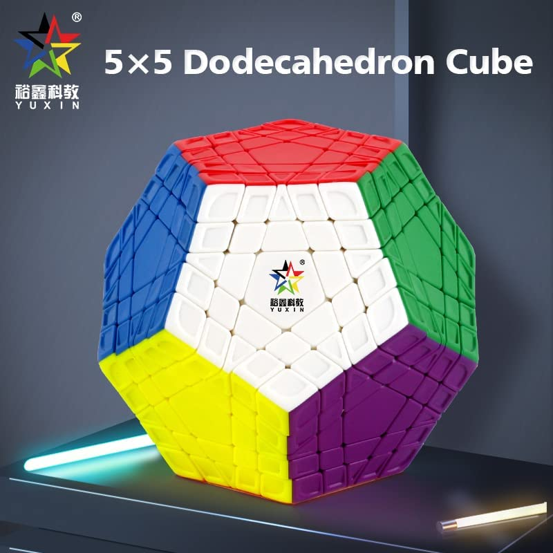 Cuberspeed Yuxin Gigaminx Stickerless Megaminx 5X5 Layer Speed Cube Gigaminx 5X5 Puzzle Cube image number 2