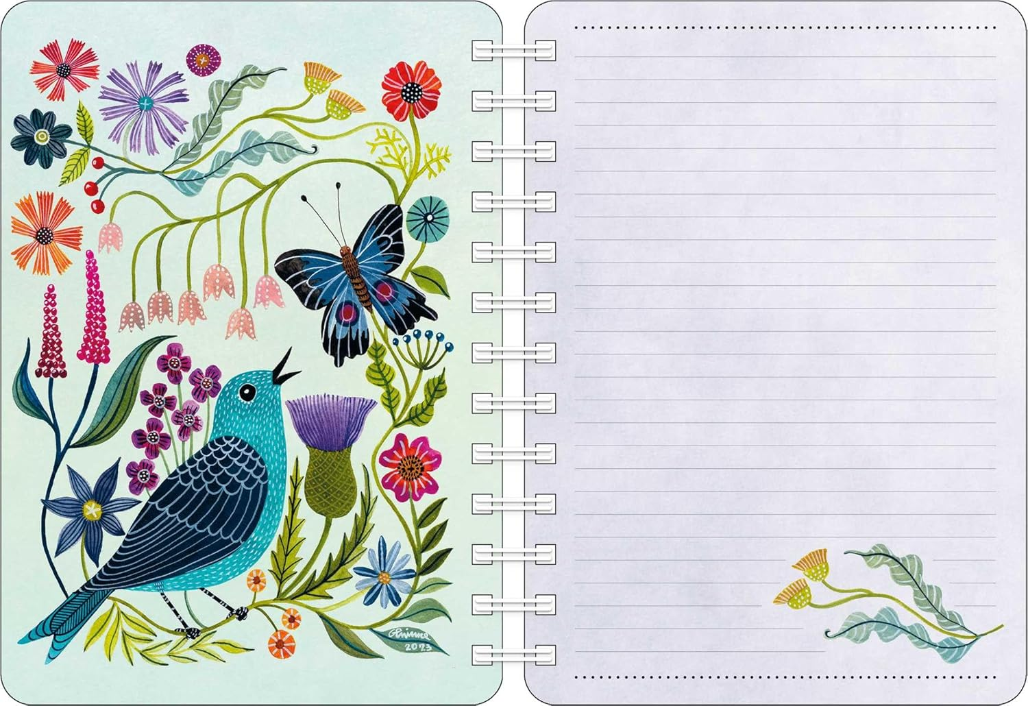 Birds of a Feather 2025 Weekly Planner Calendar: Watercolor Bird Illustrations by Geninne Zlatkis image number 4