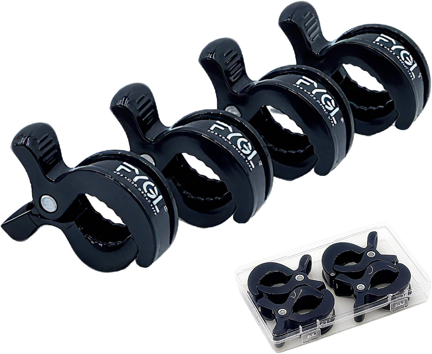 Universal Stroller Clips | 4PCS Multiuse Fasteners for Pram Toys, Sun Shades, and Blankets - Mix Colors