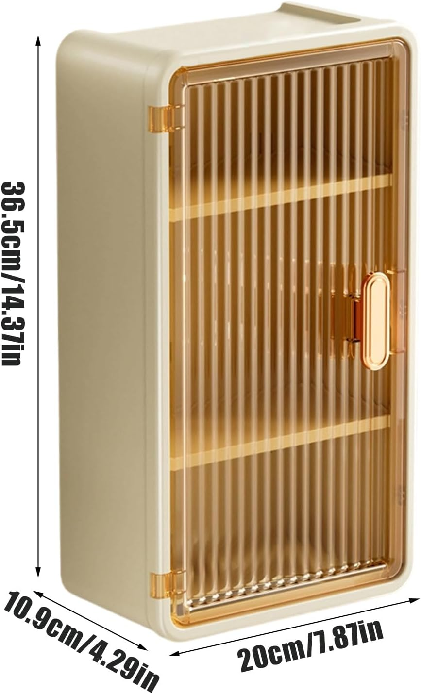 Tissue Holders for Bathrooms,Tissue Box Holder Cabinet Wall Mounted | Bathroom Accessories Storage Organizer for Shower Sponge Wet Wipes Toiletries Organization Kitchen Bedroom Apartment