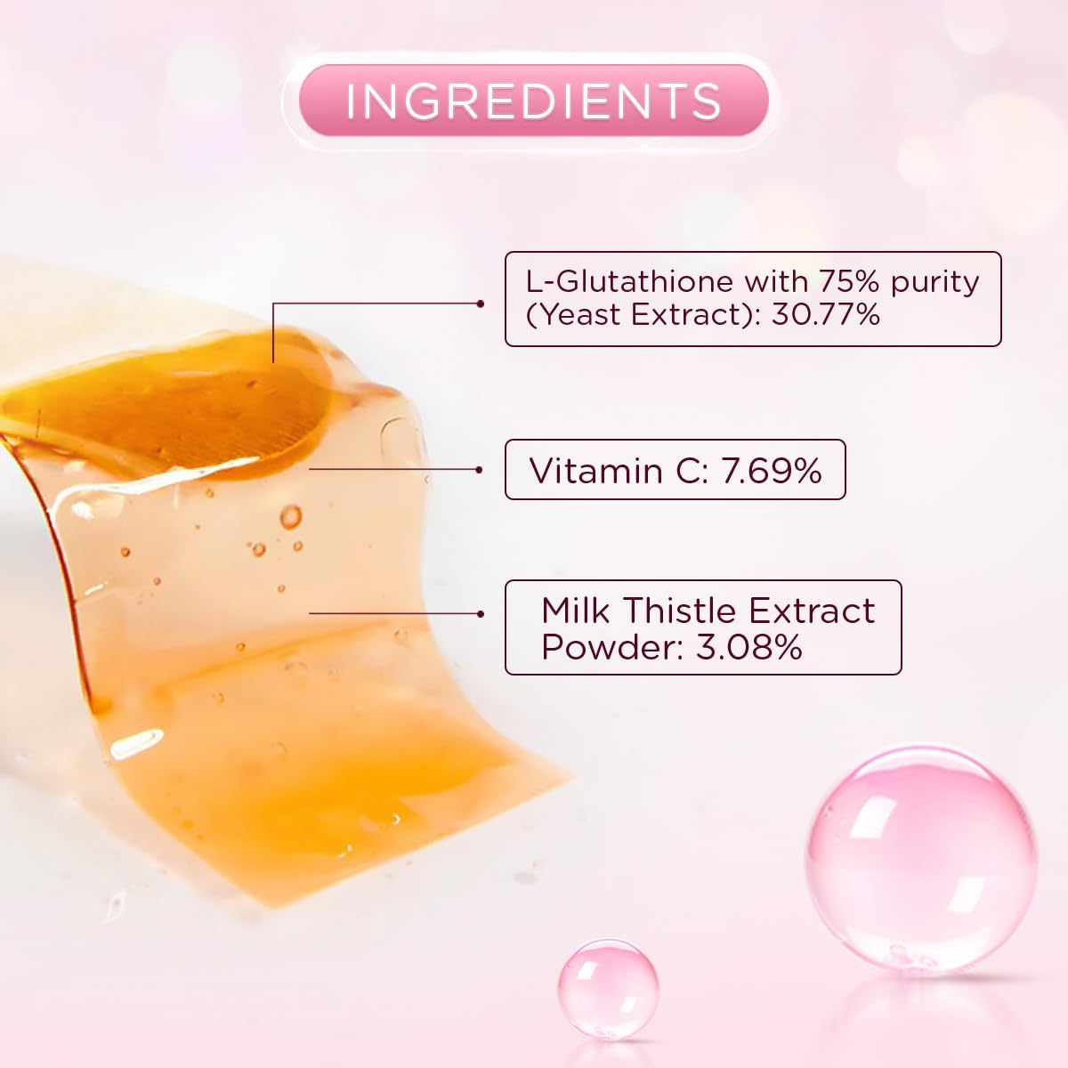 ESTHER FORMULA Glutathione Direct Film 5X (320Mg*30Pcs), Glutathione Impregnated Oral Dispersible Film for Effective Absorption, Korean Inner Beauty Dietary Supplement for Skin Whitening