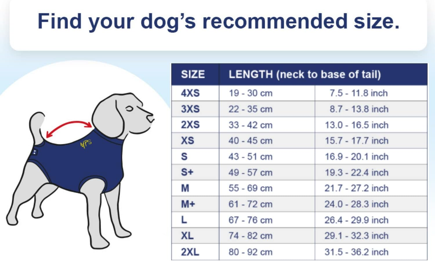 MPS Medical Pet Shirt Dog, Surgery Recovery Suit, Blue, Xxx-Small image number 1