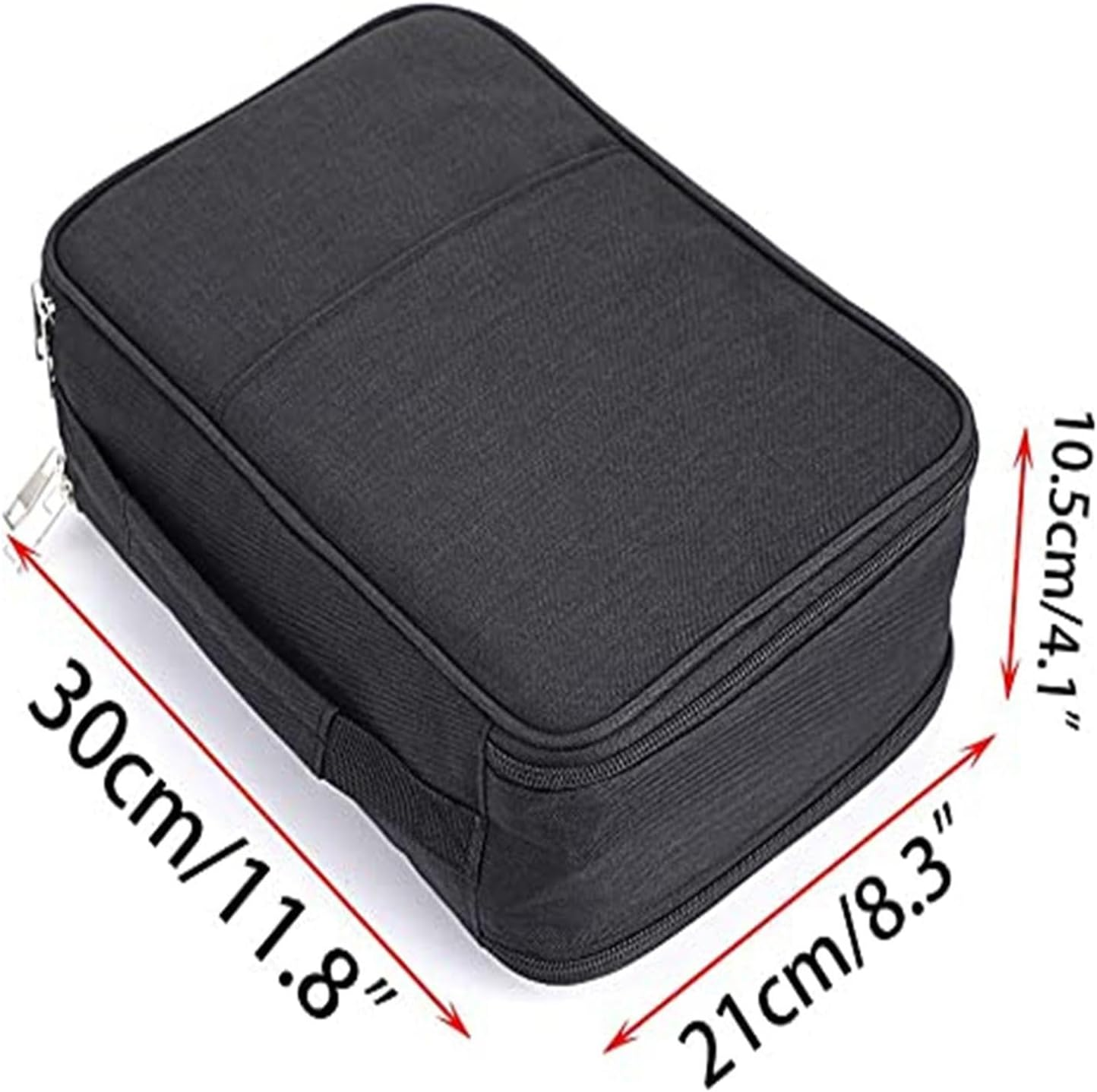 Generic 300 Slots Colored Pencil Organizer Marker Carrying Pouch 5 Layers Pouch Portable Marker Case for Student Artist Makeup Brushes Stationery, Black