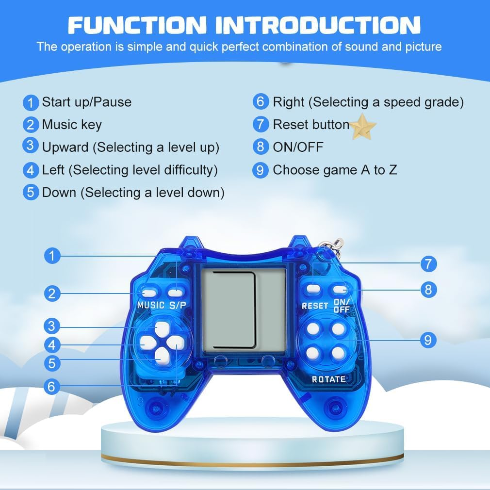 12 PCS Video Game Party Favors, Video Game Keychain Birthday Gaming Party Supplies Goodie Bag Stuffers Gift Idea for Kids image number 5