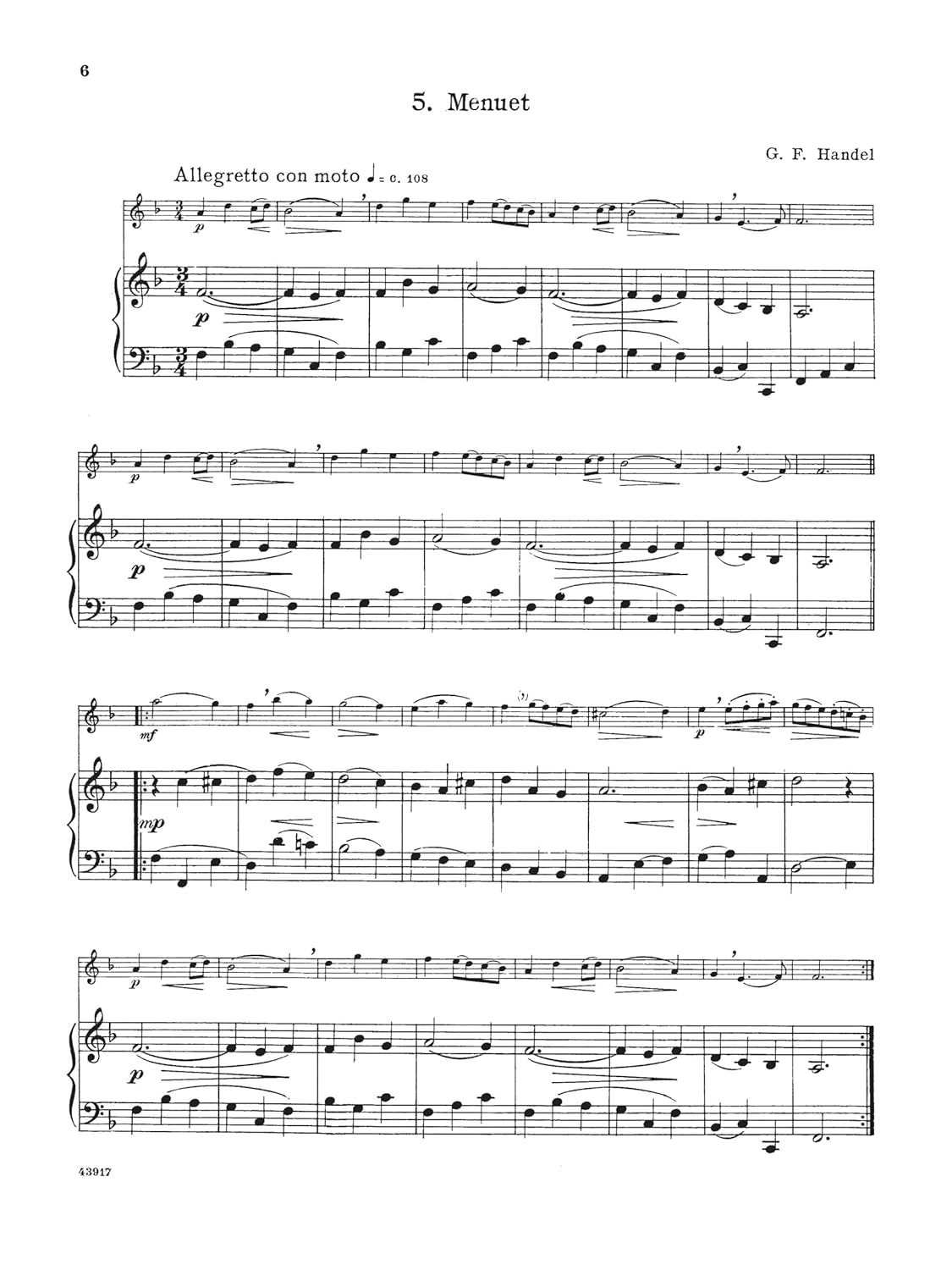 40 Little Pieces in Progressive Order (Louis Moyse Flute Collection): for Flute & Piano