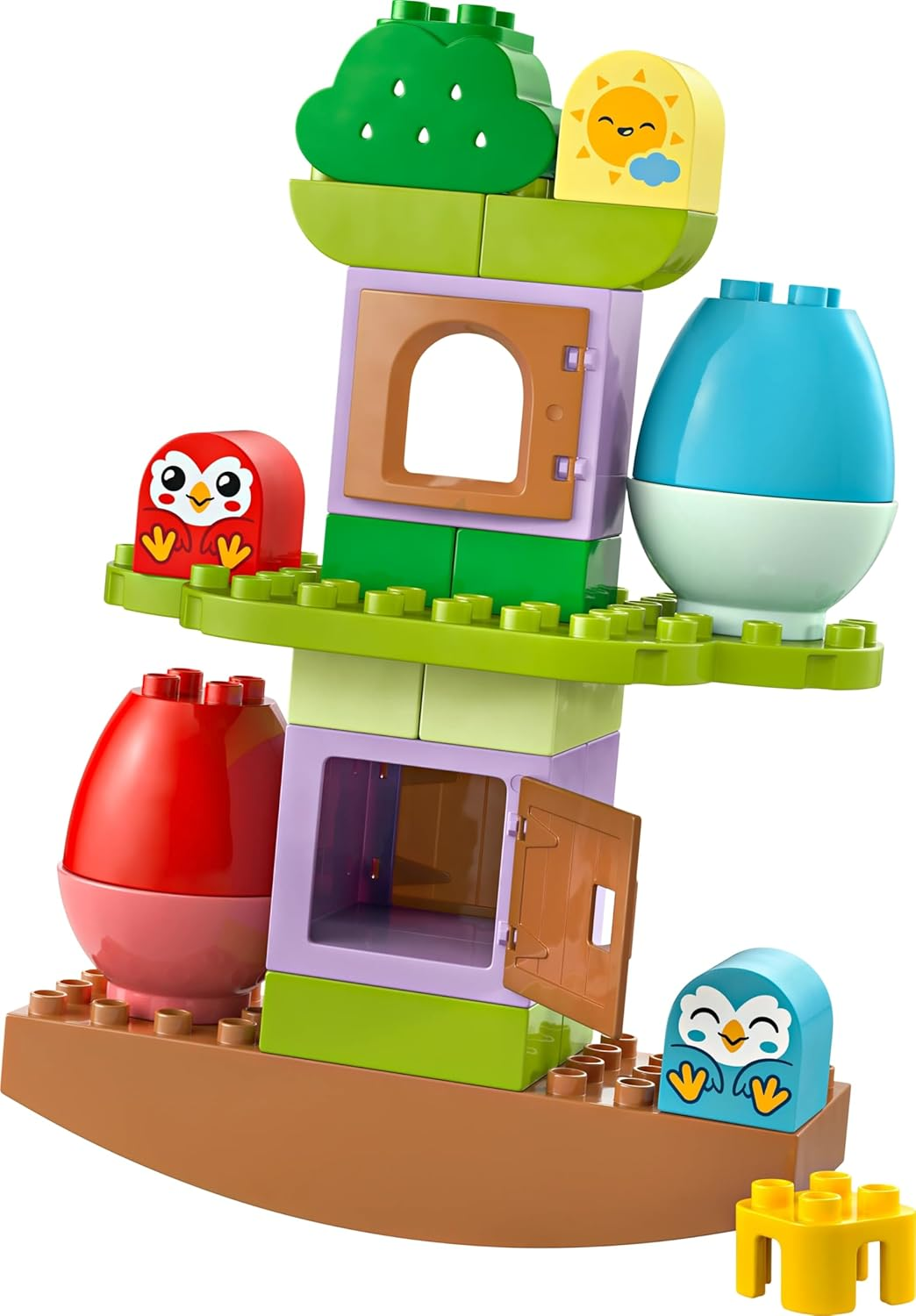 LEGO DUPLO My First Balancing & Stacking Tree Toy for 18 Month Old Boys & Girls, Toddler Learning Toy with Tree House and 2 Bird Animal Figures, Educational Kids' & Baby Early Development Toys 10440 image number 4