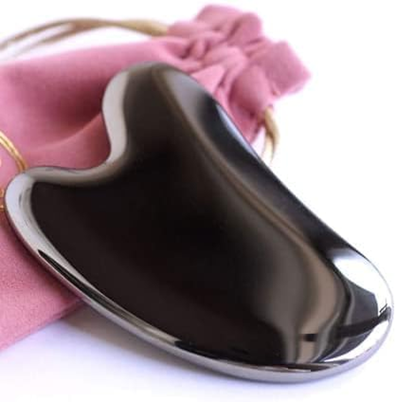 Terahertz Stone Gua Sha Scraping Tools Lymphatic Drainage Massager Facial Energy Beauty Tools image number 1