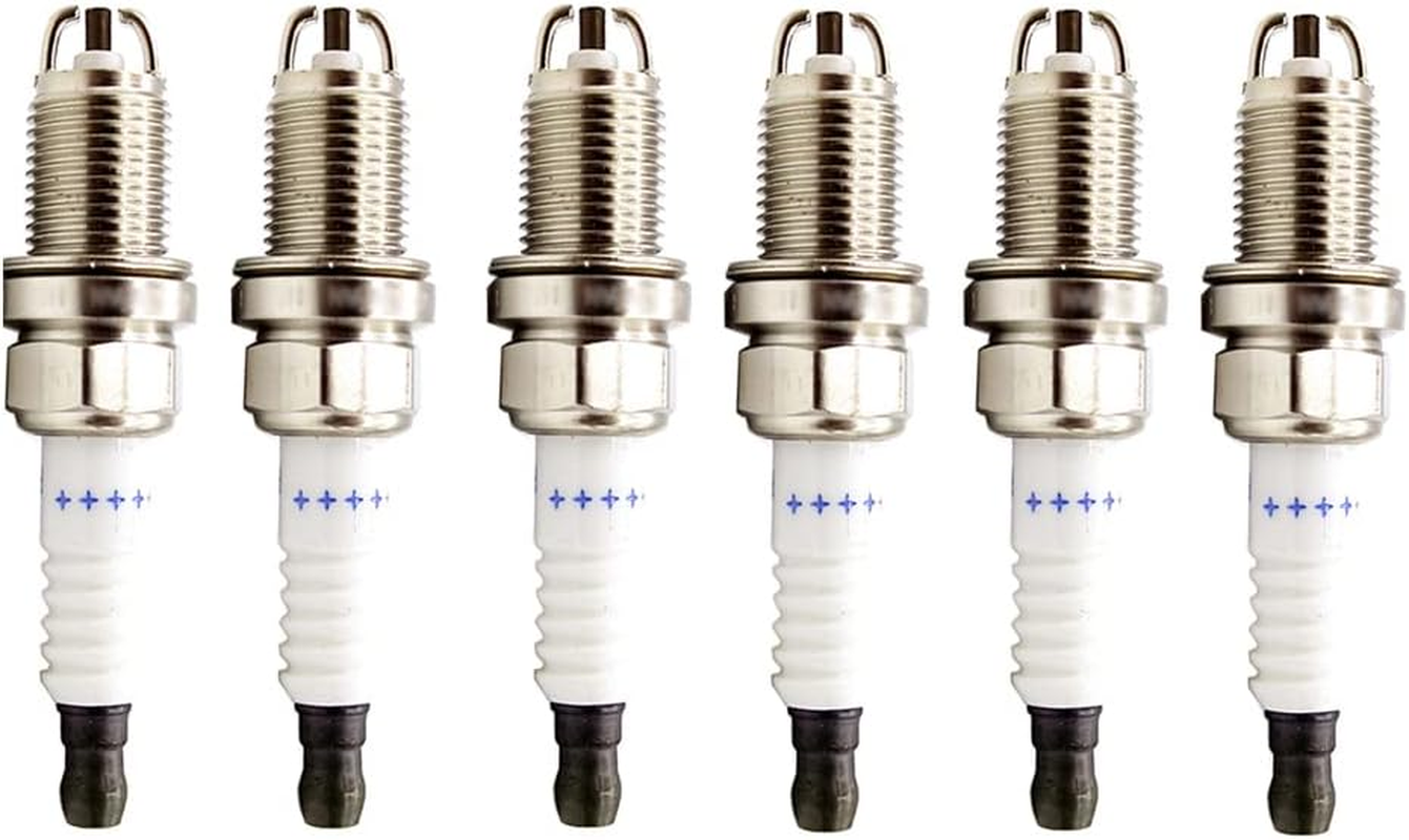 Baceyong 6Pcs Iridium Spark Plugs Compatible with Audi A6 A8 S5 S6, Compatible with LEXUS ES300, Compatible with PORSCHE 911, Compatible with TOYOTA AVALON/CAMRY/ RAV4/ SIENNA/SOLARA