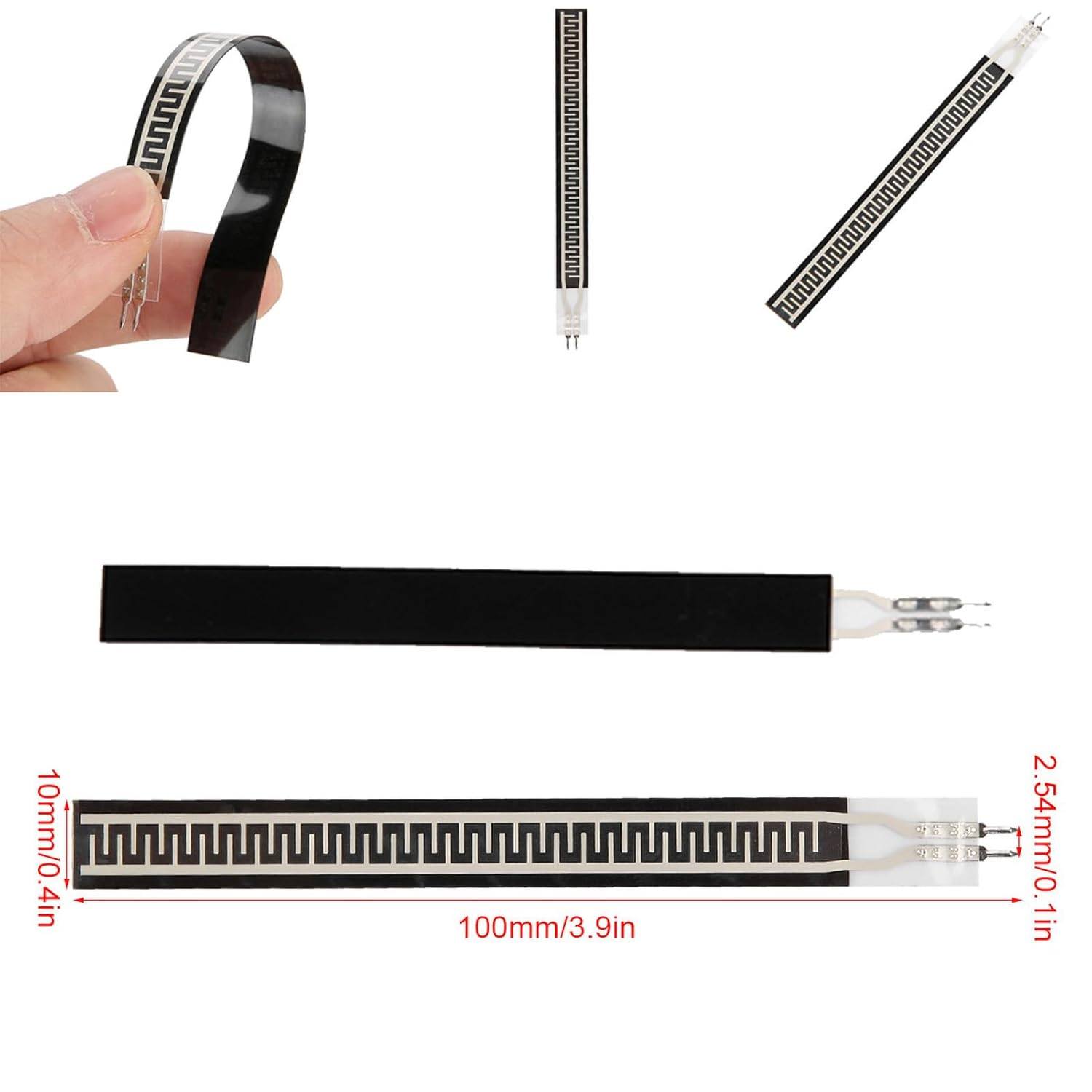 Thin Film Pressure Sensor Flex Sensor Bend, High Sensitivity 500G Type Pressure Transducer Smart Home Medical Electronics image number 2