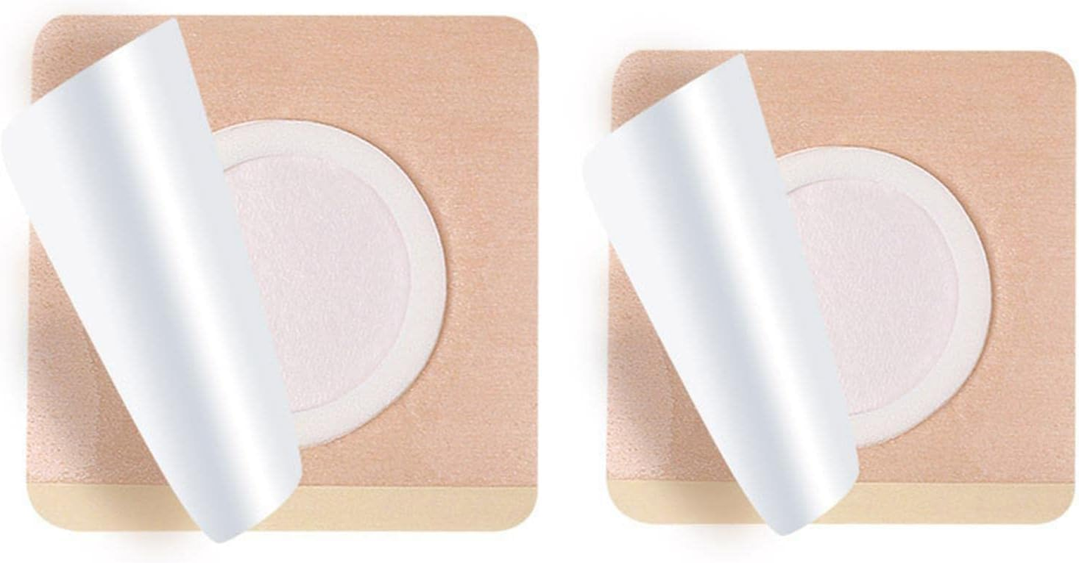 100Pcs Castor Oil Pack Wrap for Belly Button, 2 Inch Self Adhesive Castor Oil Wrap Pads, Organic Cotton Belly Button Patches, Highly Absorbent Belly Button Cover for Work Sleep (Without Oil) (100) image number 5