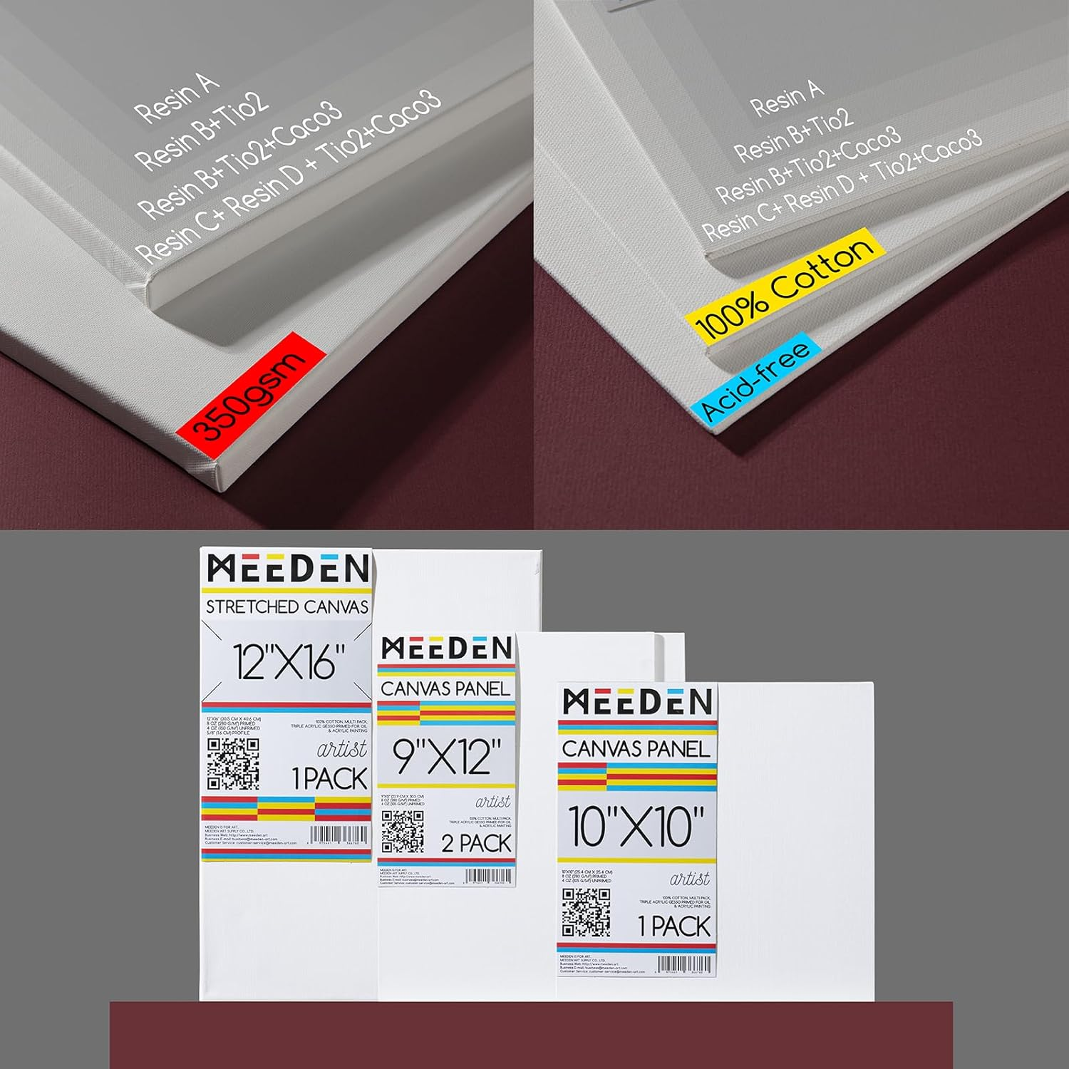 MEEDEN Oil Painting Set, Paint Supplies with Tabletop Easel, Art Painting Kit with 6 X 100Ml Artist-Grade Oil Paints, Stainless Steel Palette Knives for Adults, Artist image number 1