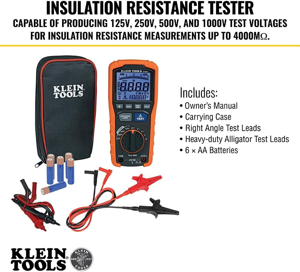 Klein Tools Insulation Resistance Tester image number 1