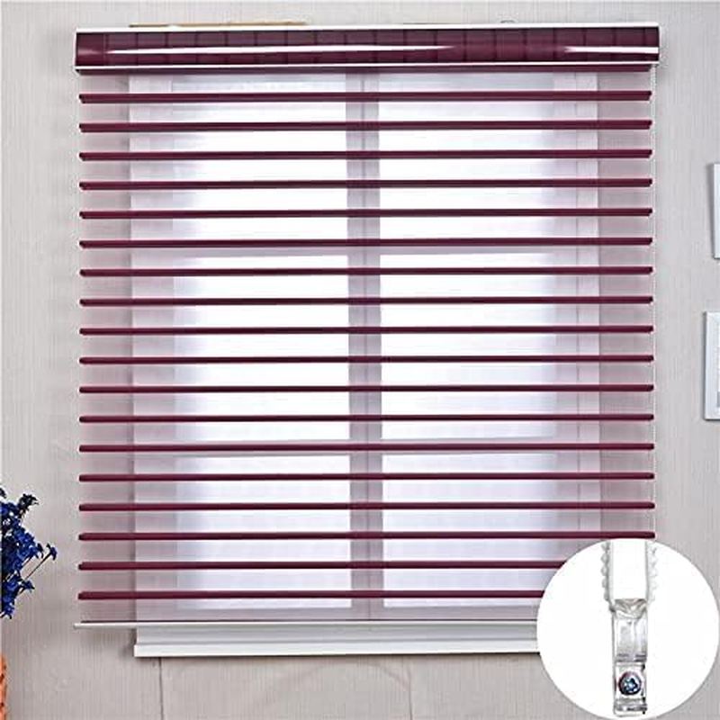 ZUJIACUN 8 Pcs Clear Plastic Curtain P Clips, Child Safety Cord Holder for Roller & Vertical Blinds, Includes Screws & Pillars, Ideal for Roman Shades & Curtains