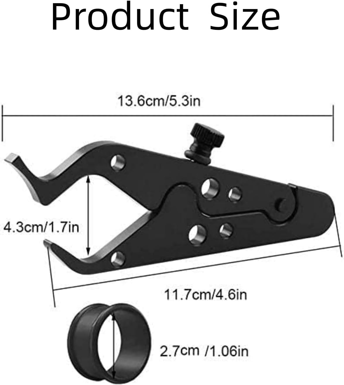 Motorcycle Cruise Control, 1 Sets Motorcycle Throttle Lock, Universal Throttle Assist Wrist/Hand Grip Lock Clamp with Silicone Ring Protect Fits Most Bike Motorcycle (Black, 1) image number 4