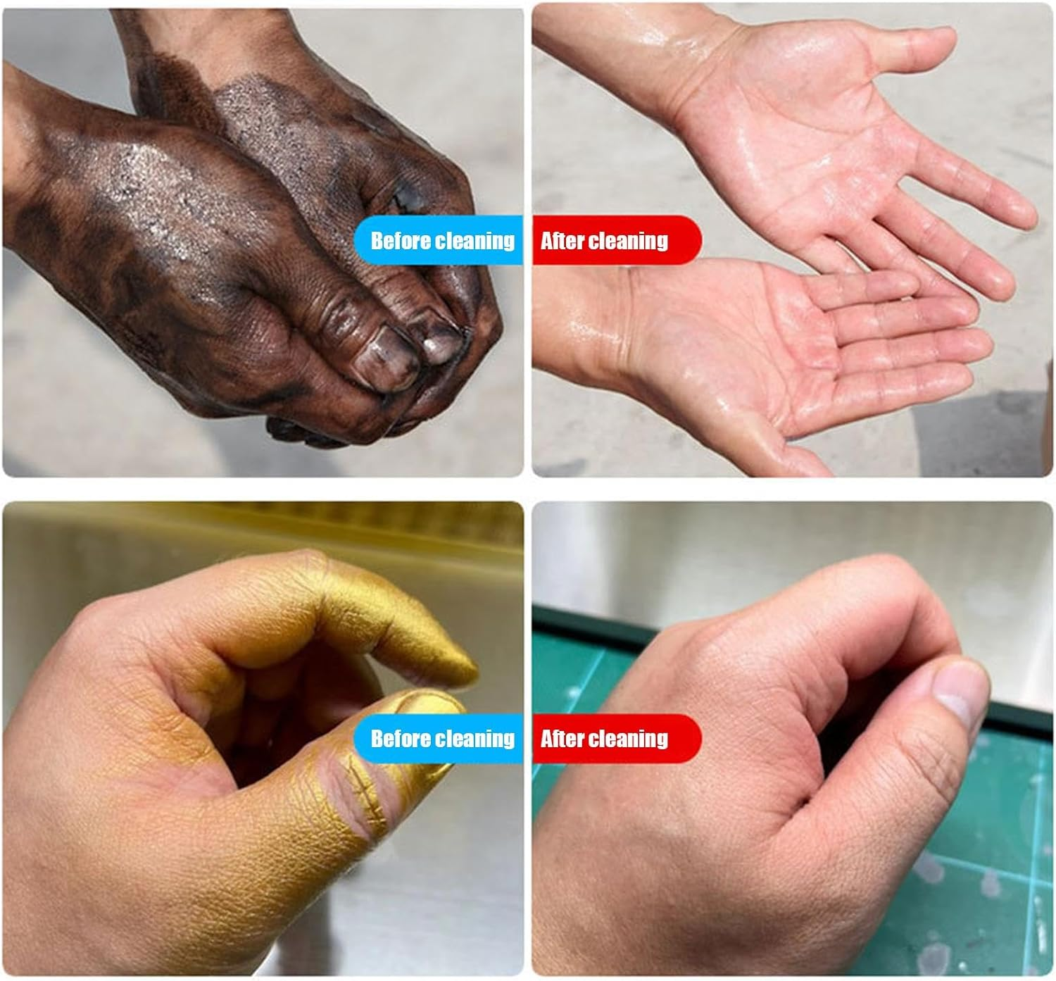 Rrlihjgu Mechanic Hand Cleaner - Degreaser Mechanic Soap Hand Cleaner - Moisturizing Cream Degreasing Scrubber, Cleaning Supplies for Auto Mechanics & Industrial Work image number 2