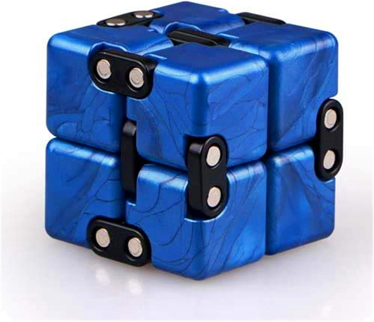Cuberspeed Qiyi Infinity Cube Fidget Toy Puzzle,Cool Texture Artistic and Fashion Mini Fidget Toy for Stress and Anxiety Relief Blue Fidget Infinity Cube