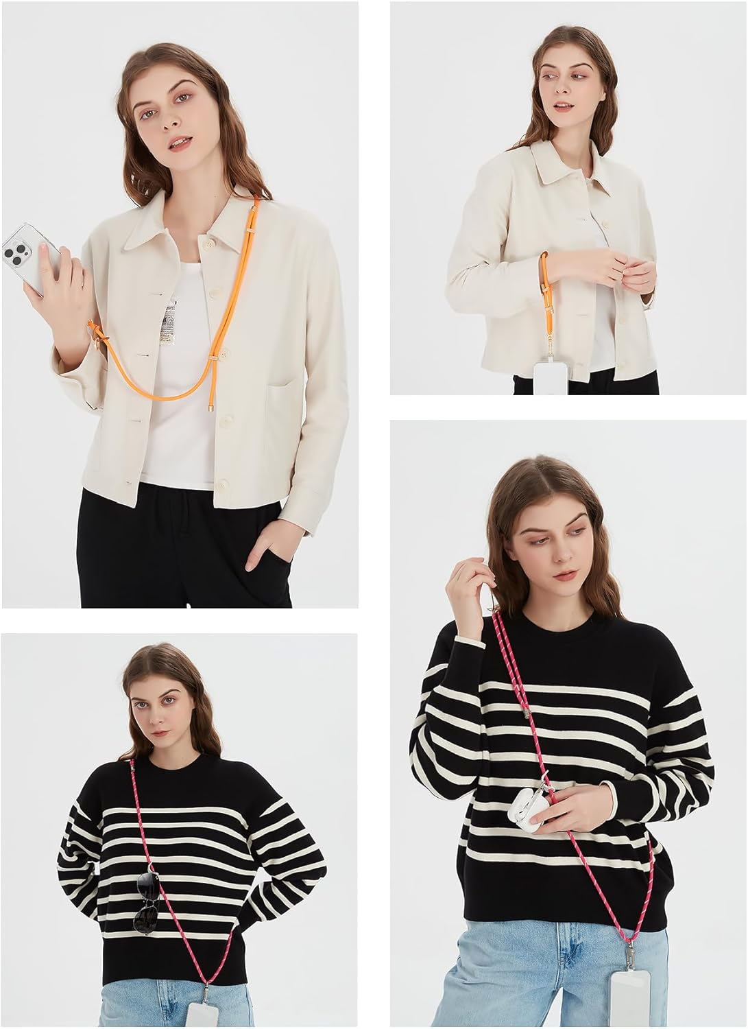 Project-Cb Cell Phone Lanyard 1,Phone Tether Tab 2,Phone Crossbody Strap,Lanyards for around the Neck,Adjustable Phone Strap