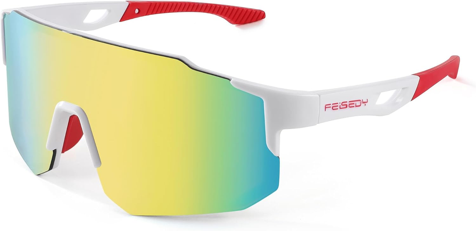 FEISEDY Cycling Glasses for Men Women UV400 Protection Running Golf Glasses Outdoor Sports Goggles B2388