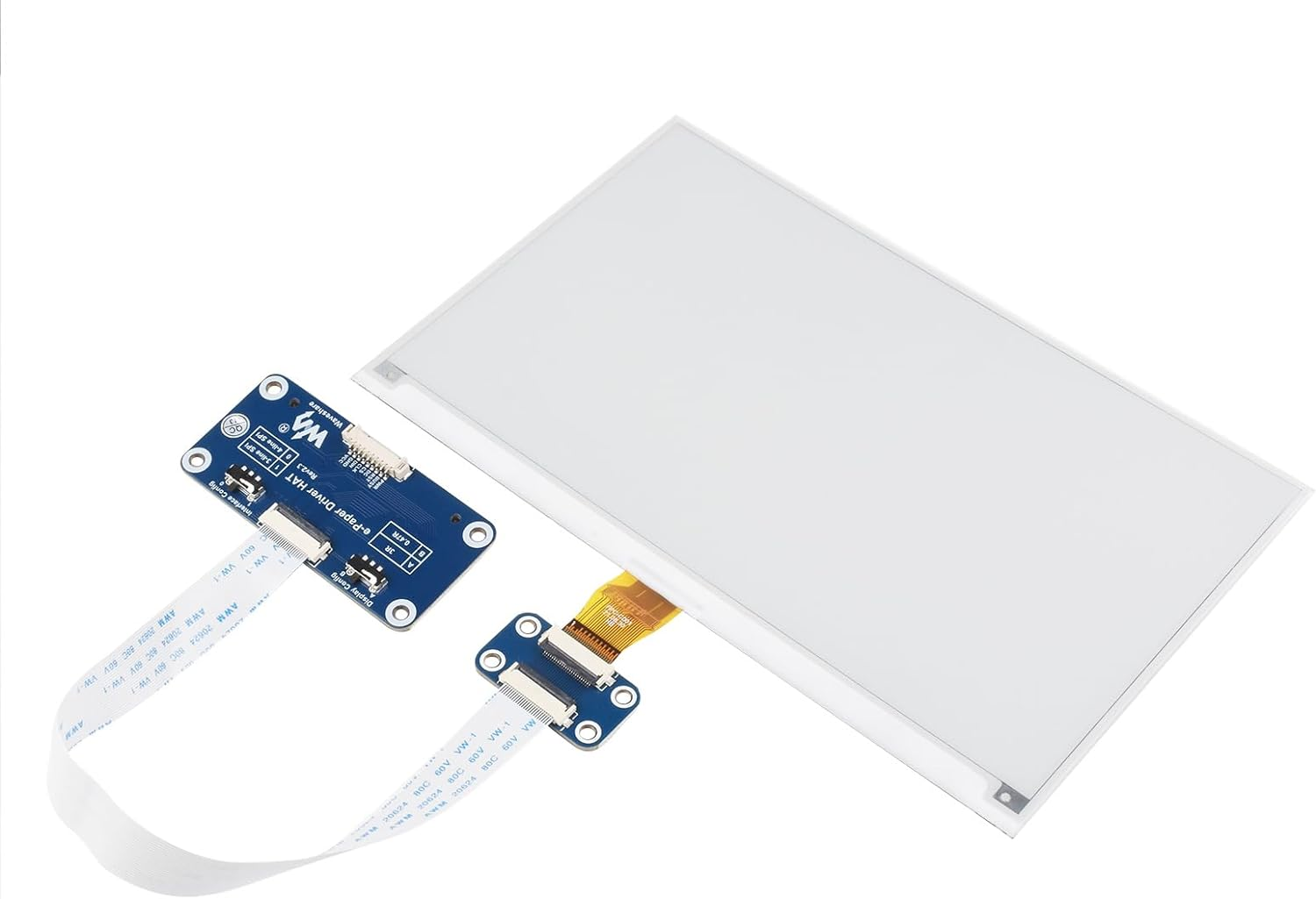 Waveshare 7.5Inch E-Paper HAT Display Module Compatible with Jetson Nano/Raspberry Pi 4B/3B+/3A+/3B/2B/1B+/1A+/Zero 2 W/Zero W/Zero 800&times;480 Resolution Black and White image number 2