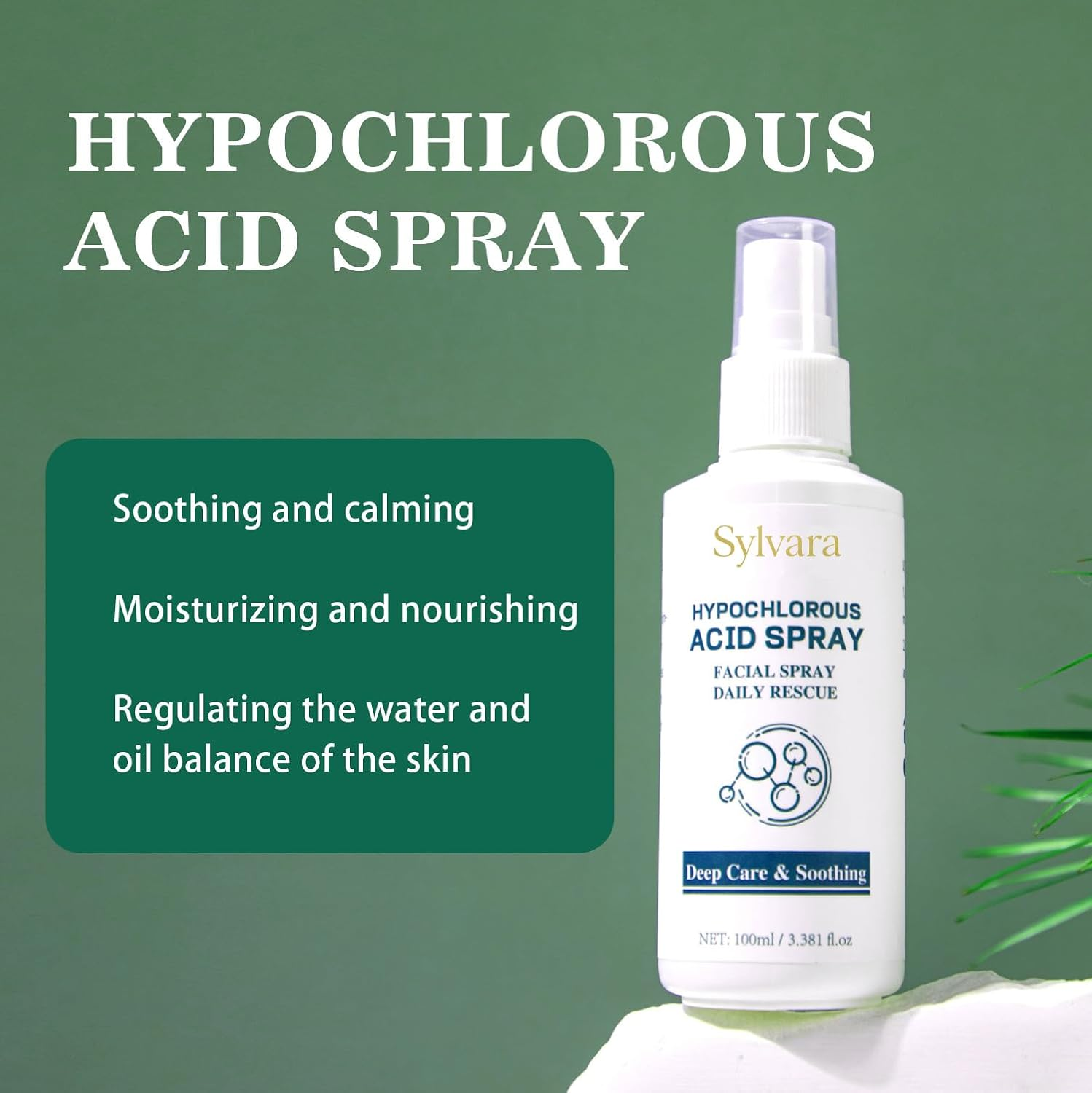 Hypochlorous Acid Face and Skin Spray,Safe for Use on Acne Prone Skin, Dry Scalp, Toner, Eye Lash Cleanser, Face and Hand Cleanser - 100Ml image number 2