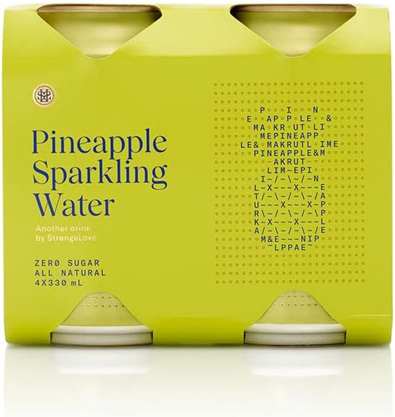 Strangelove Pineapple Sparkling Water Can 330Ml X 24 image number 2