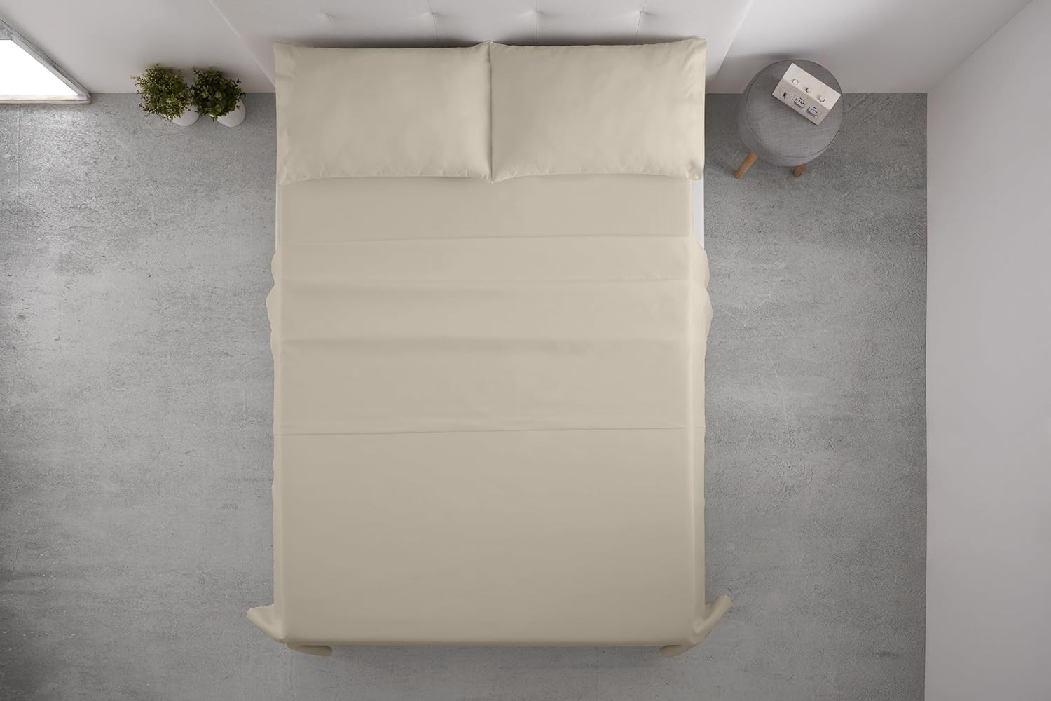 Degrees Home - Premium Bedding Set 140 X 200 &ndash; 4 Pieces &ndash; Flat Sheet 140 X 200 Cm &ndash; Fitted Sheet 140 X 200 Cm Adjustable &ndash; 2 Pillowcases 70 X 50 Cm image number 6
