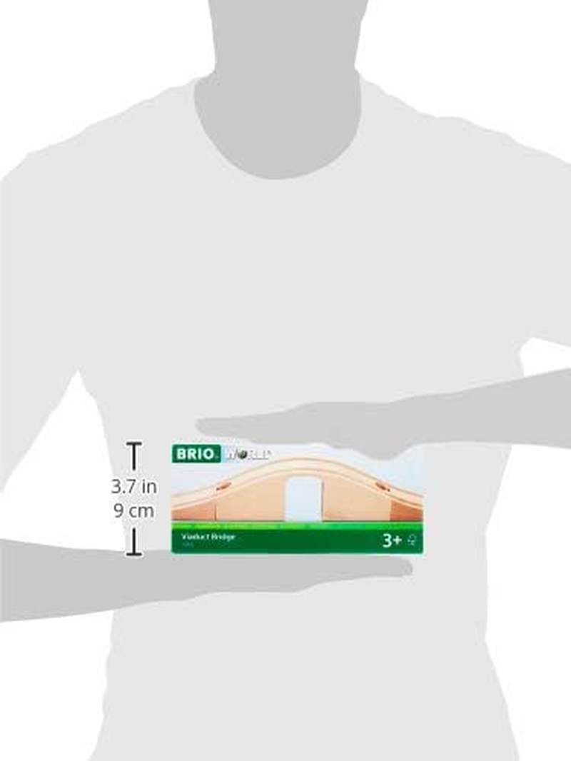 BRIO World 33351 &ndash; Viaduct Bridge Track Pack, 3-Piece Wooden Railway Bridge Set, Ages 3+ image number 1