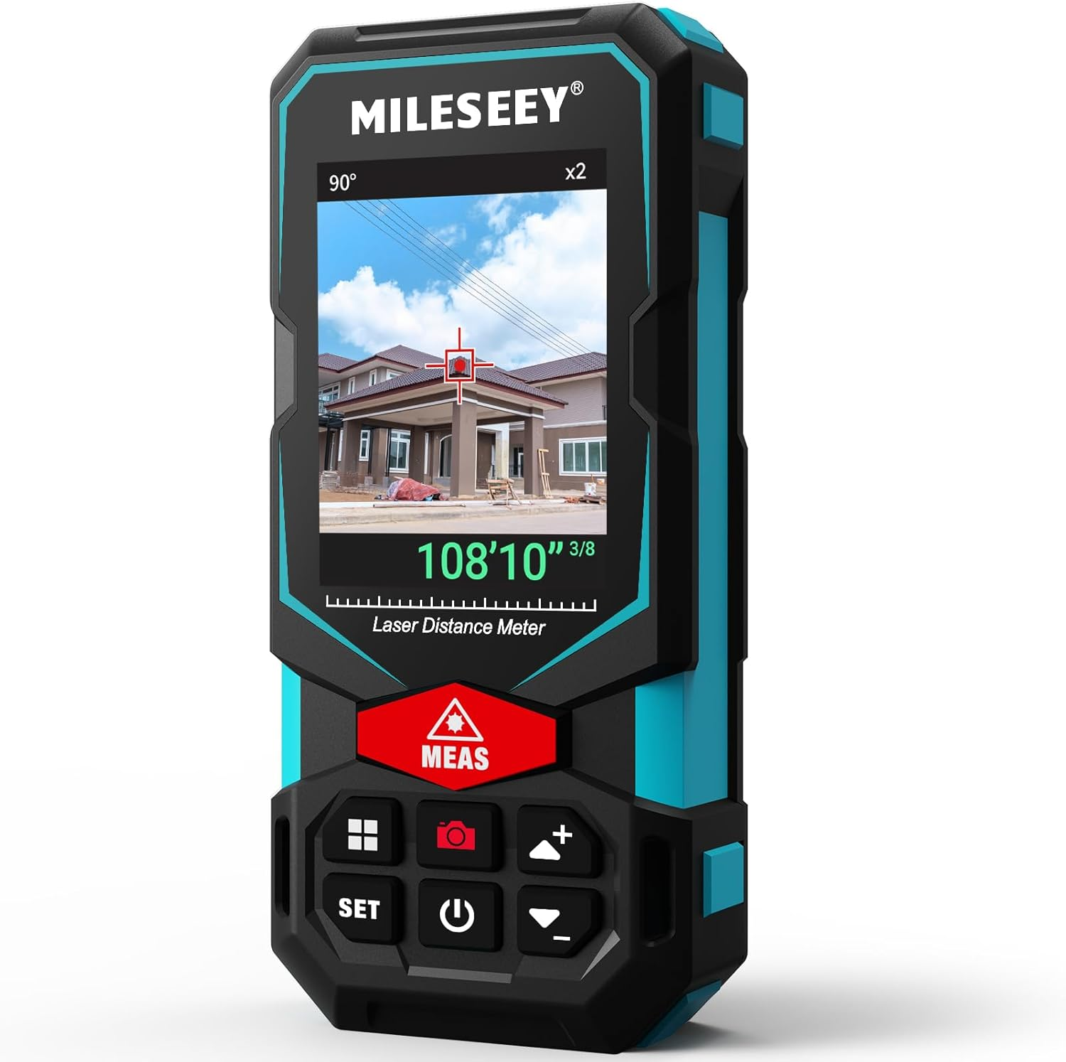 Laser Measurement Tool, Mileseey 330Ft Multifunctional Laser Measure with 2.4" Color Backlit Display, Rechargeable Laser Distance Meter with Angle Sensor, M/Cm/Mm/In/Ft+In Measurement Unit image number 6