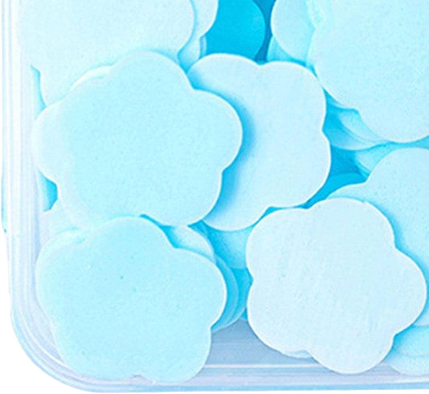 Harayaa 400X Small Portable Soap Sheets, Disposable Flower Petal Soap Flakes Travel Supplies Hand Soap Paper Sheets for Outdoor Children and Adults, Mixed Color image number 2