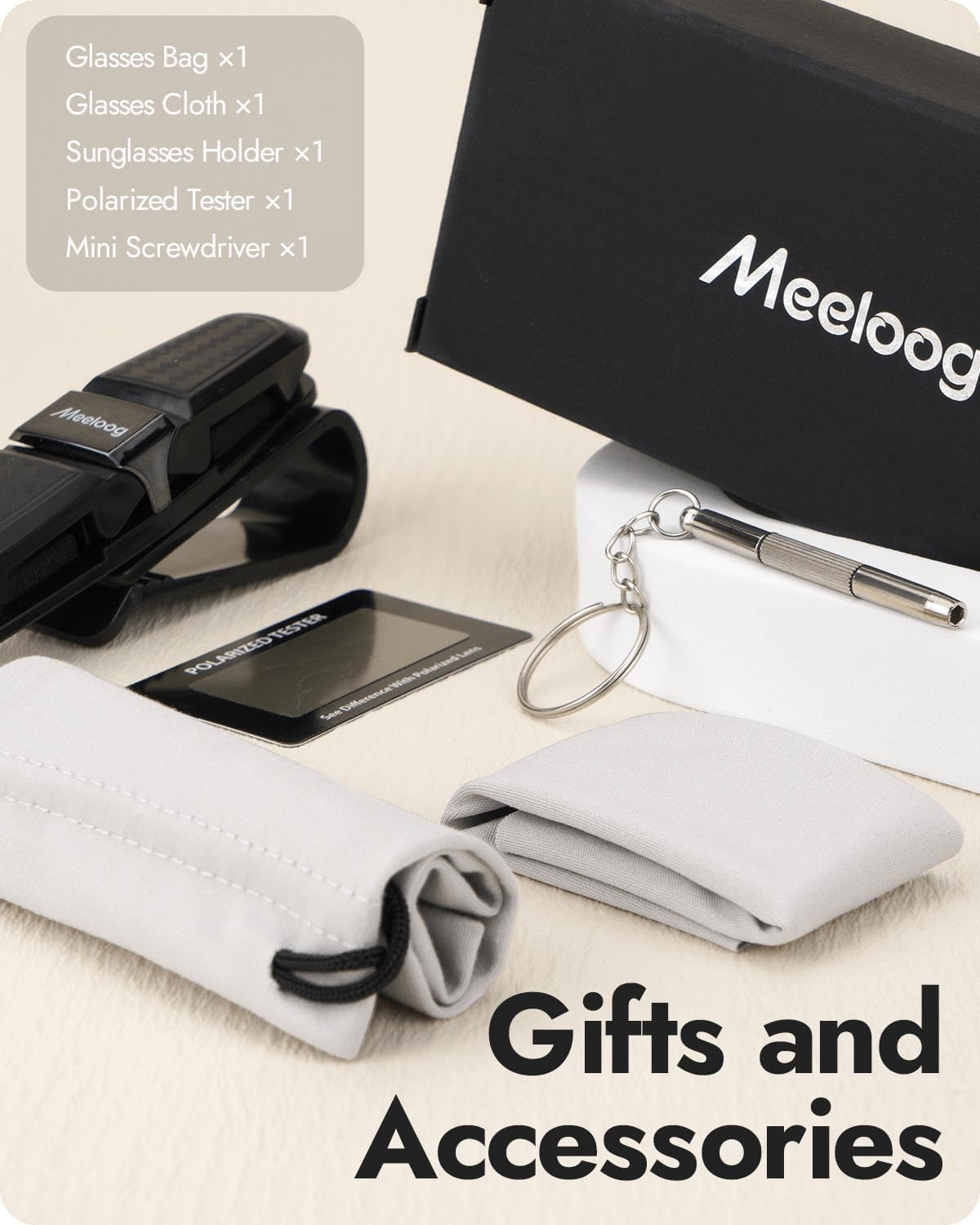 Meeloog Fit over Glasses Sunglasses for Women Oversized Polarized Sunglasses over Glasses Driving Sun Shades MST6494 image number 3