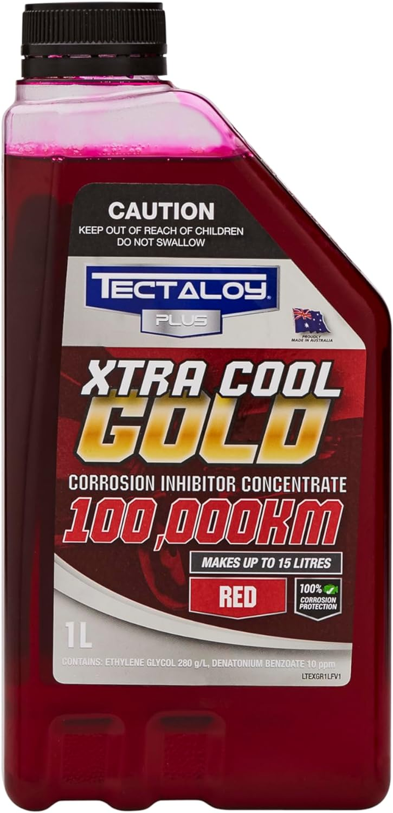 Tectaloy Xtra Cool Gold Coolant 1 Litre, Green