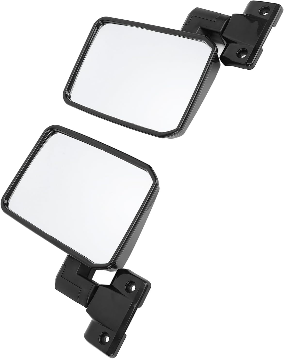 Left Right Door Mirror Set Clear Vision Rearview Mirrors Replacement for Landcruiser 70 75 78 Series 1985-2013 (Long) image number 2