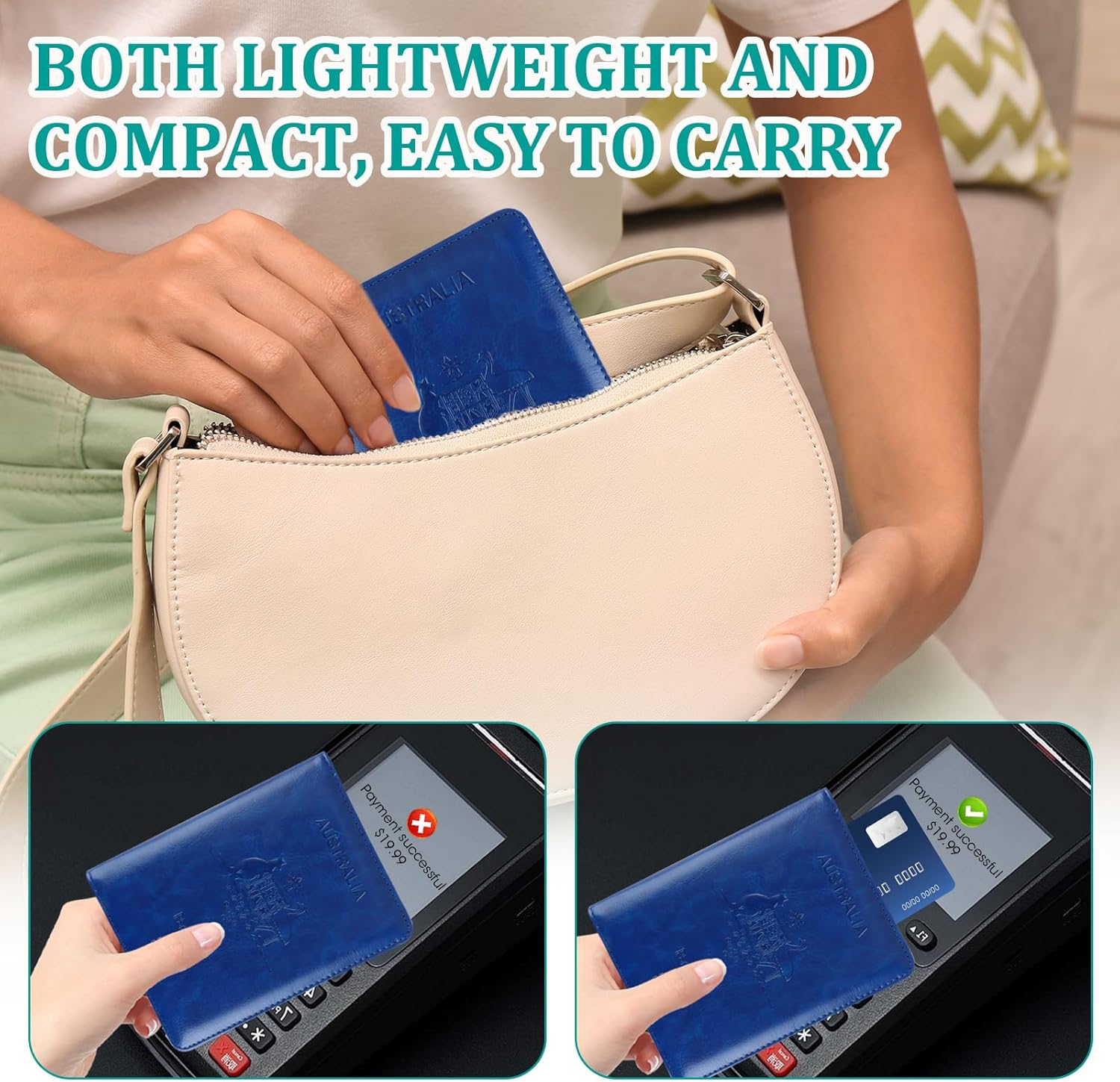 3 Pcs Passport Holder, RFID Passport Wallet Travel Cover Case, Leather with Card Slots & Boarding Pass Pocket Secure Document Organizer for Frequent Travellers Safe Journey Companion