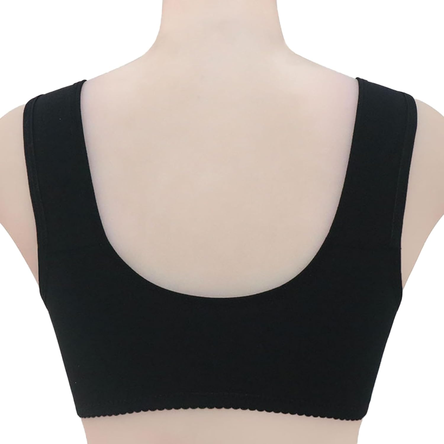 Dress Cici Cotton Maternity Nursing Bras, Wireless Front Open Bra for Elderly, 2 PCS image number 1