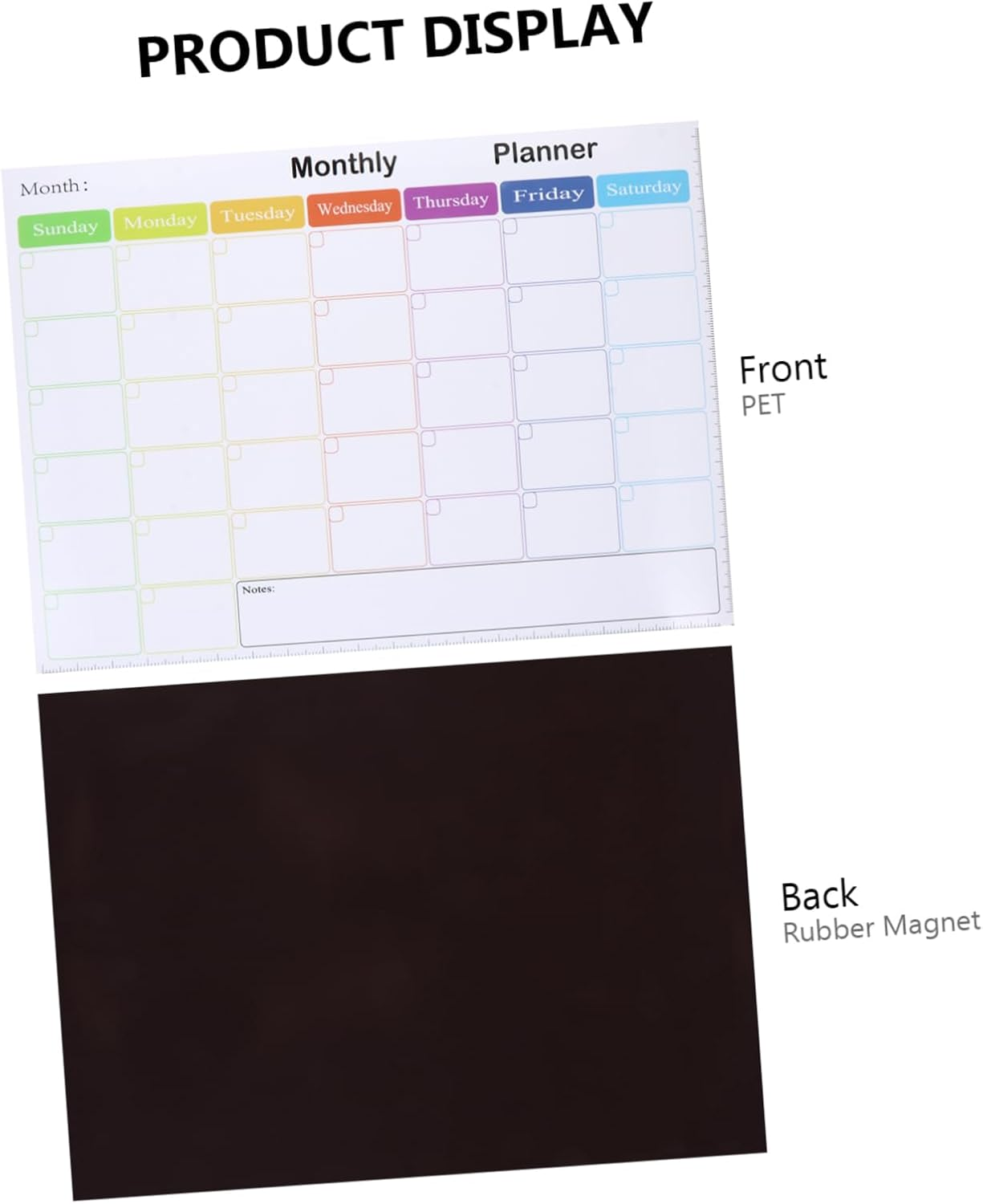 OFFSCH Fridge Schedule Sticker A3 Erasable Magnetic Calendar Family Organizer Magnetic Message Board Easy to Use image number 2