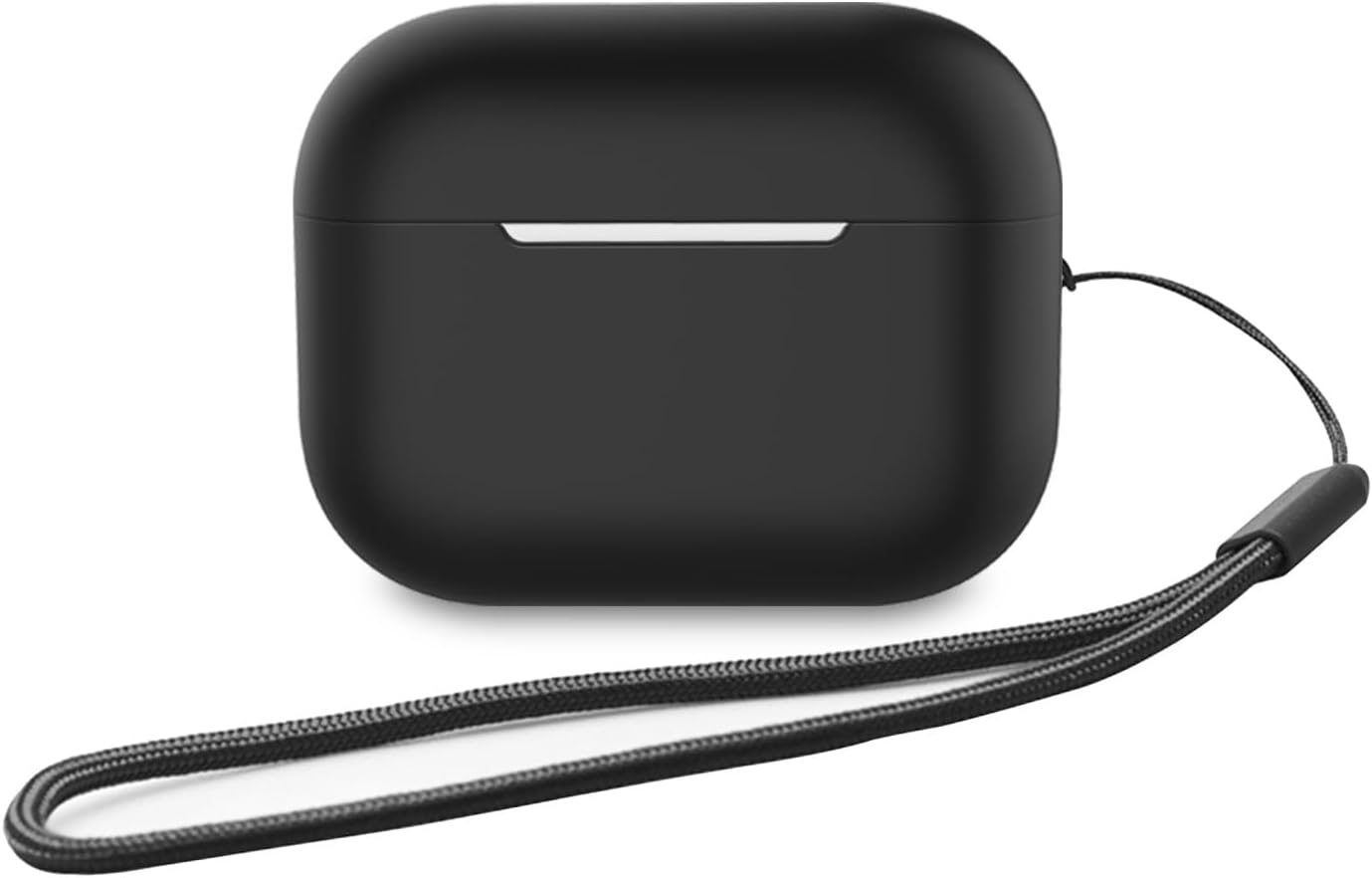 BEWZI for Airpods Pro 2 Case Cover Come with a Lanyard, Solid Color Sports Silicone Soft Protective Cover Is Compatible with Airpods Pro 2Nd Gen Case (Black) image number 2