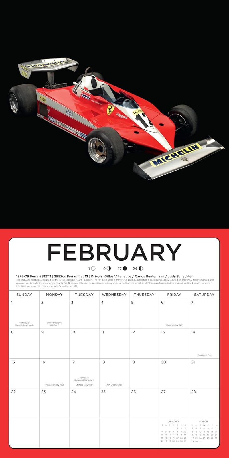 The Art of the Formula 1 Race Car 2026: 16-Month Calendar--September 2025 through December 2026 image number 2