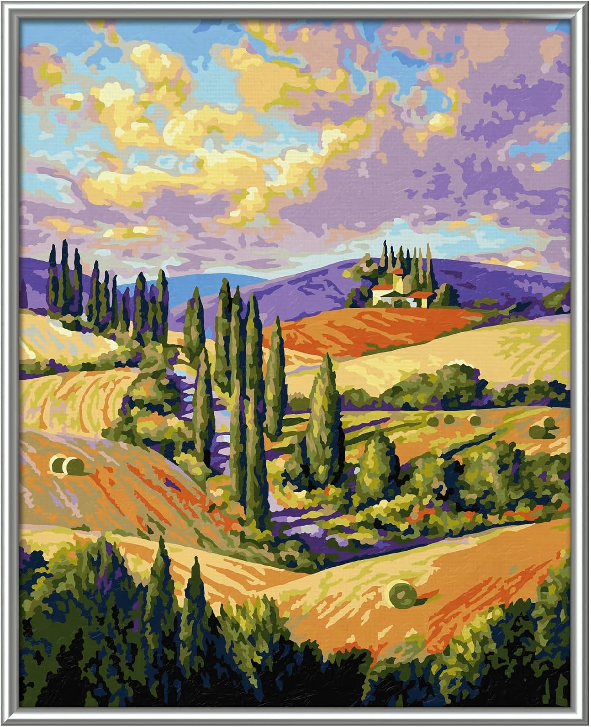 Schipper 609240911 Paint by Numbers - Cypress Alley - Painting Pictures for Adults, Includes Brush and Acrylic Paints, 24 X 30 Cm image number 2