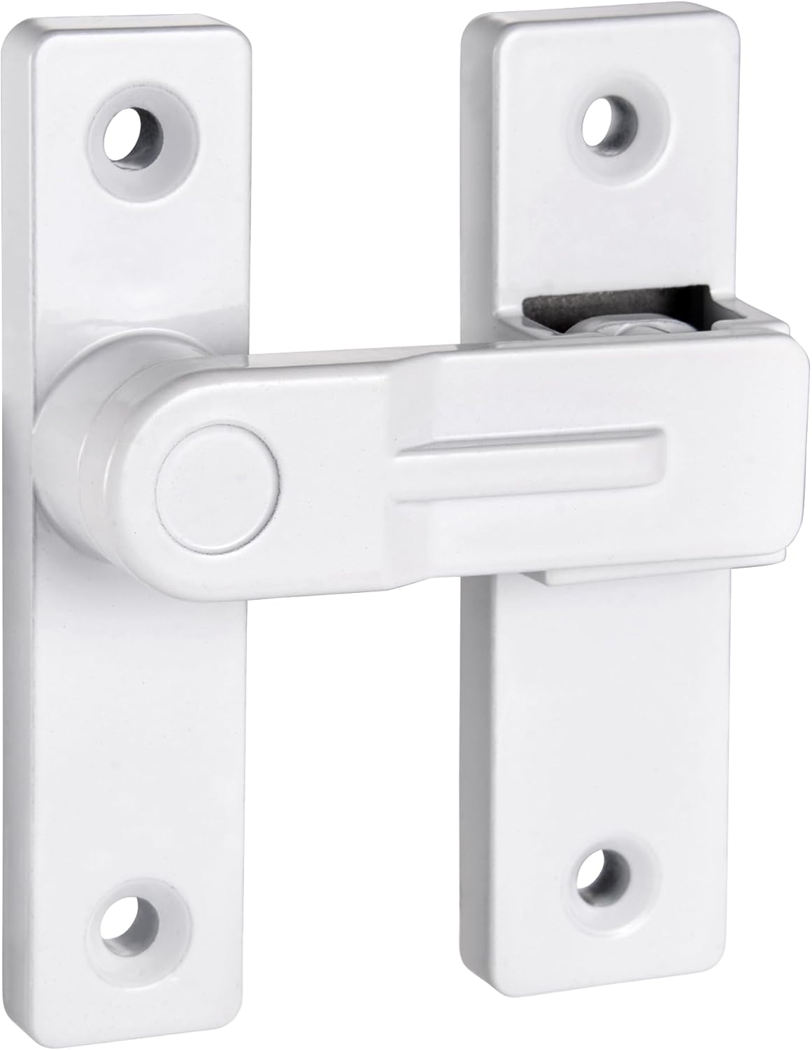 INIRET 180 Degree Flip Latch, Barn Door Latches，White Zinc Alloy Barn Gate Flip Door Latch,Sliding Door Antique Lock Gate Latches Wine Cabinet Closet Door Latches，White Finish