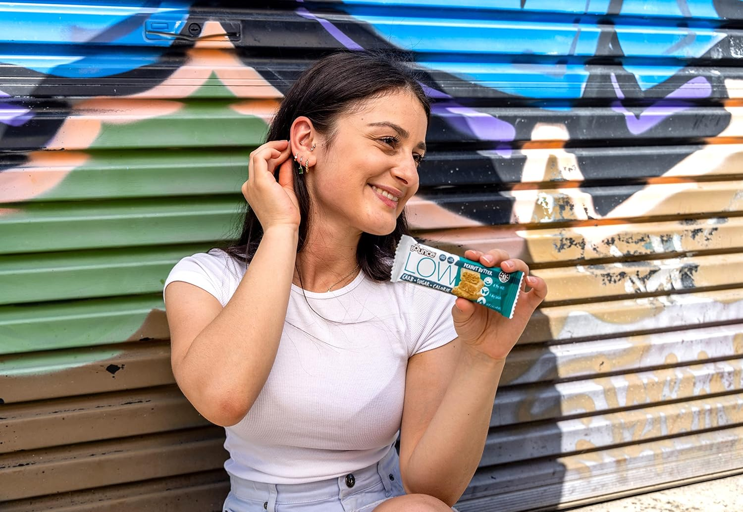 Bounce Peanut Butter Low Carb Low Cal Bar 35G X 15 (525G Total). Snack Healthy with Our Range of Nutritional Low Carbohydrate Low Calorie Low Sugar Bars and Healthy Snacks image number 2