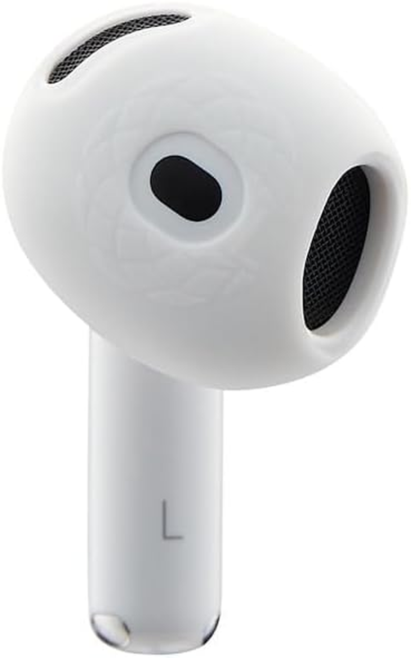 AZLA Sednaearfit for Airpods 4 &ndash; Anti-Slip Silicone Covers for Airpods 4 &ndash; Ear Hook Alternative Grip Skins with Fibonacci Texture &ndash; Secure Fit & Case Compatible (3 Pairs) (Slim)