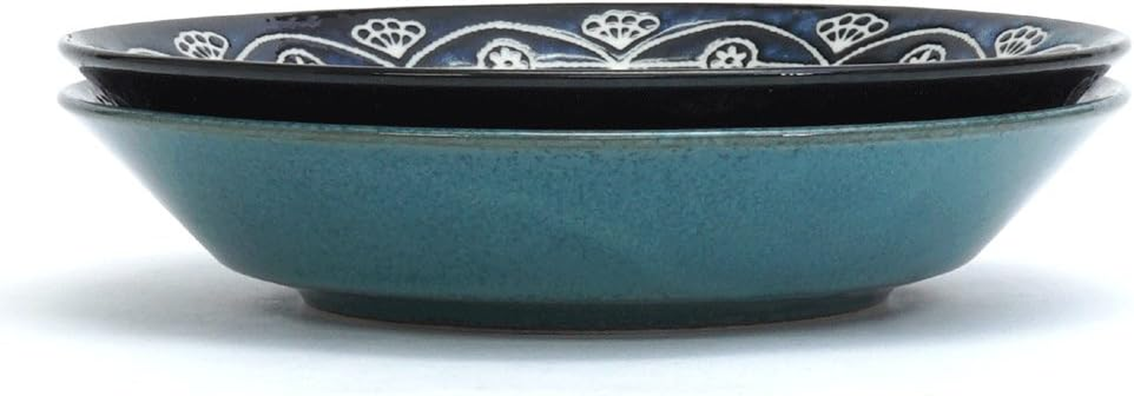 Marusankondo 01563 Curry Plate, Blue, Green, Plate, &Phi;8.1 X H1.6 Inches (20.5 X 4 Cm), Moroccan Curry Set image number 4
