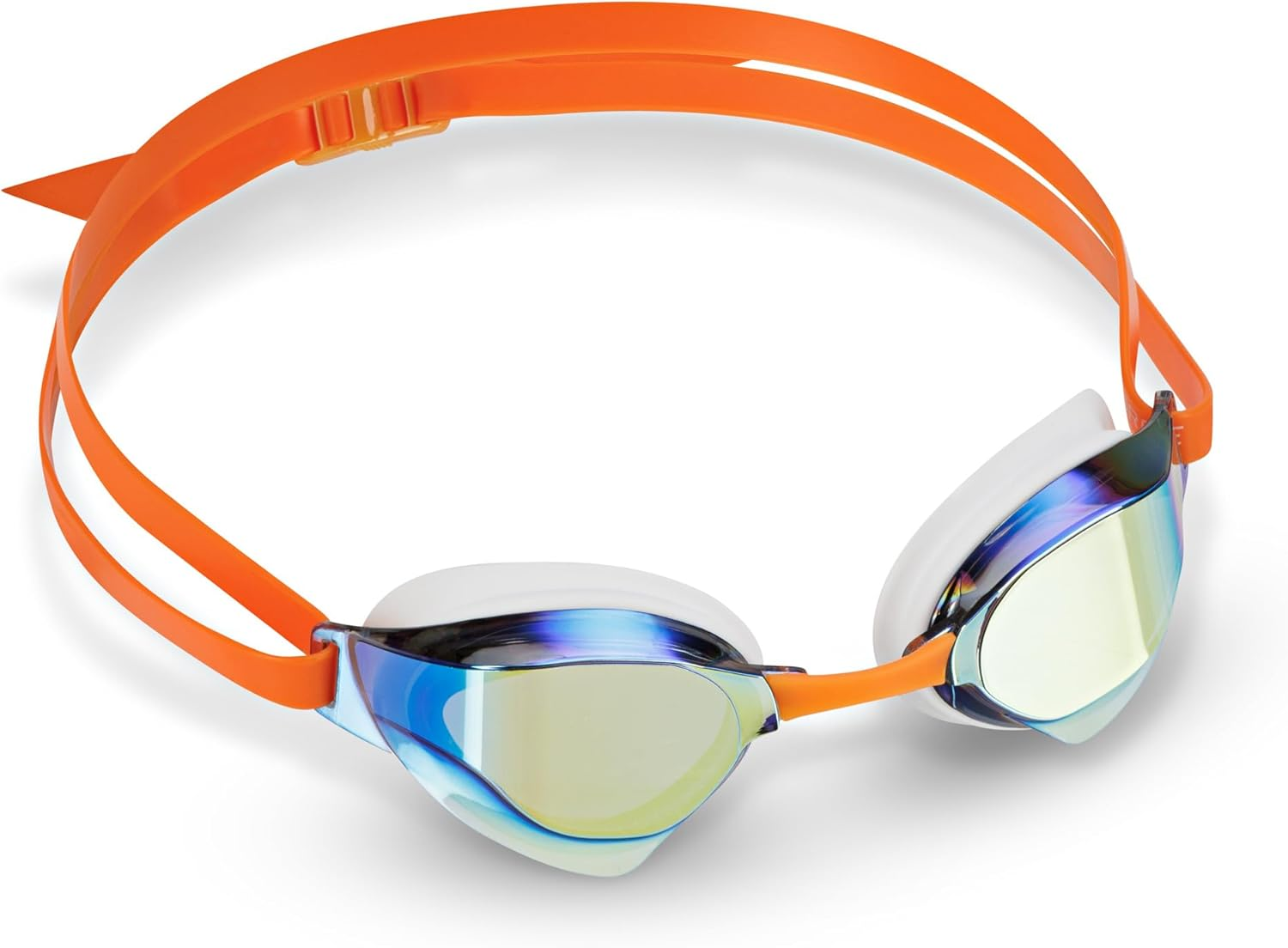 JEORGE Junior Swim Goggles (7-14Yrs), Wide Vision, UV, Competition Swimming Goggles