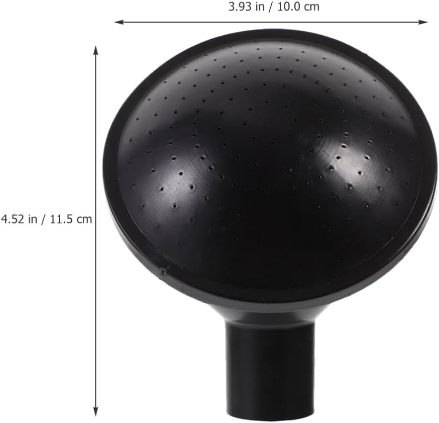 Watering Can Rose Head, 2Pcs Kettle Replacement Nozzles Spray Spout Water Sprinkler Head Universal Watering Can Head Garden Shower Heads for Flower Bonsai Black image number 3