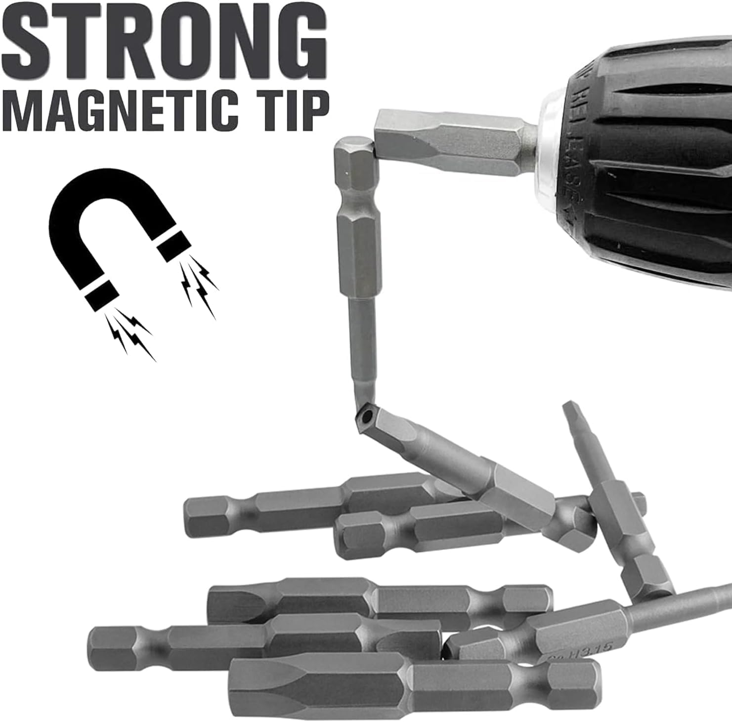 Bestgle 10 Pcs Magnetic Pentagon Head Screwdriver Bits Set 1/4 Inch Hex Shank Security Tamper Proof Pentagonal Screwdriver Bit 5 Sided Screw Driver Drill Bits, 50Mm image number 5